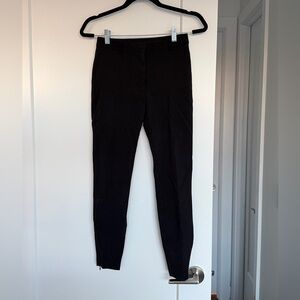 Burberry Black Tailored Pants with Side Zip Detail (Size IT 36)